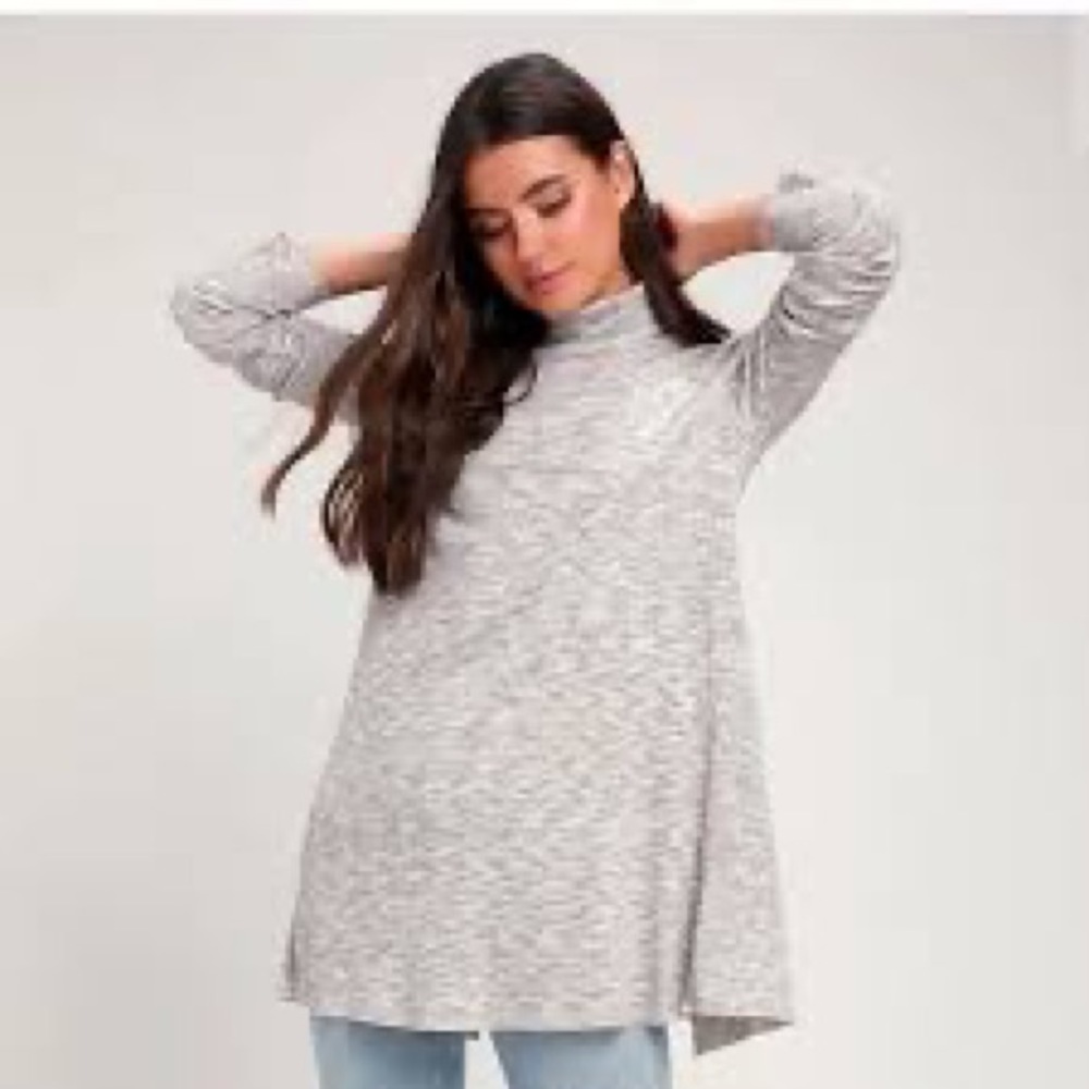 Free People XS Stonecold Multicolor Turtleneck Tunic Top